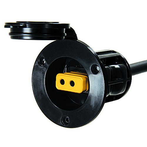 Flush Mount Power Port (Black)