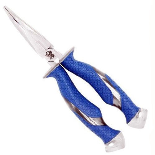 8.5" Ti Bent Needle Nose Pliers