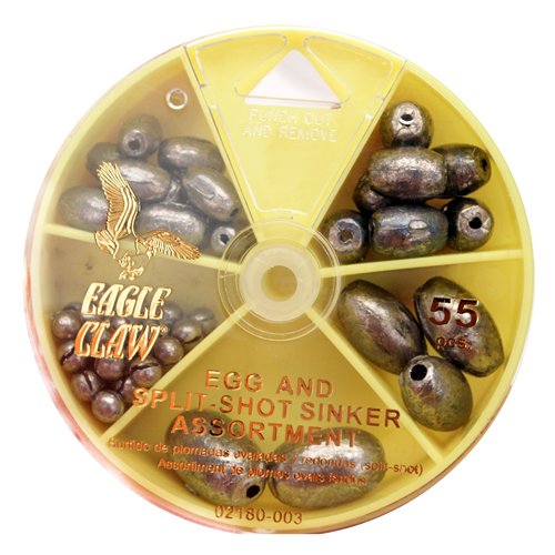 Egg Sinker And Split-shot Assortment 55pc