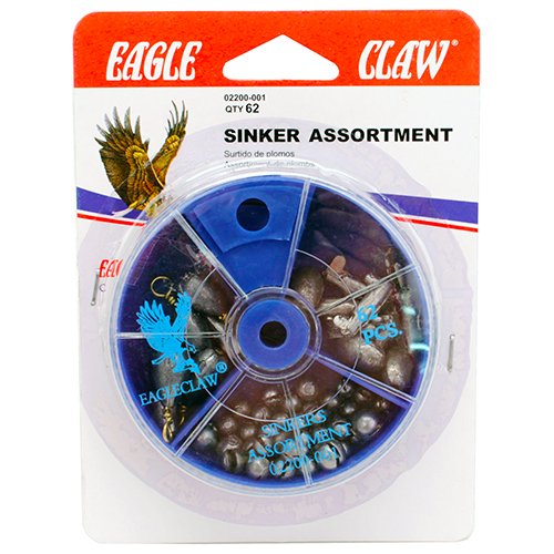Sinker Assortment (62pcs) 02200H-001 62pc
