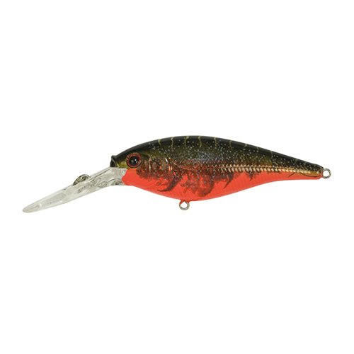 FFSH4M-RT FLCKR SHAD MED 4CM RED TIGER