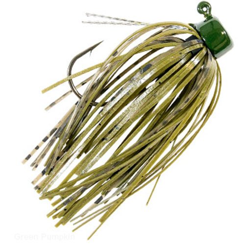 SHROOMZ MICRO FINS JIG 1/8ozGRN PMPKN2PK